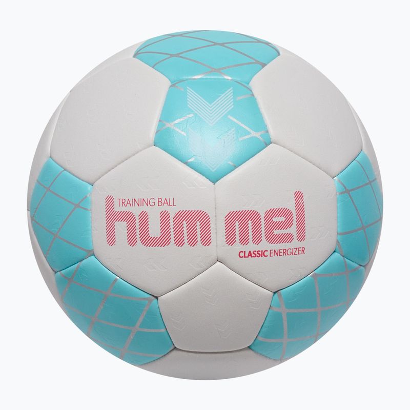 Piłka do piłki ręcznej Hummel Classic Energizer off white/light blue/marine size 0