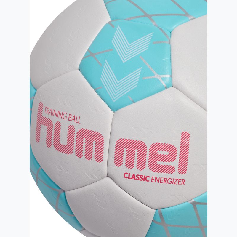 Piłka do piłki ręcznej Hummel Classic Energizer off white/light blue/marine size 1 4