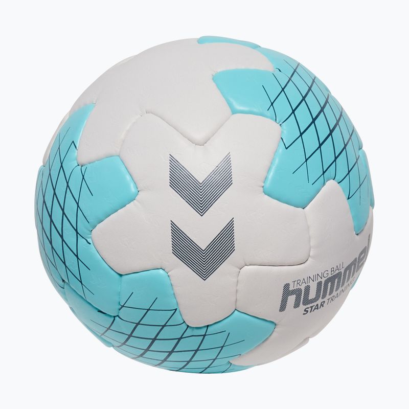 Piłka do piłki ręcznej Hummel Startraining HB white/light blue/navy size 2 2