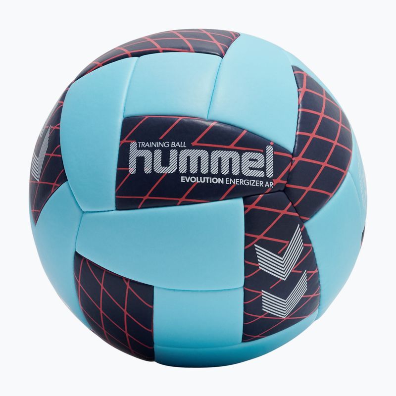 Piłka do piłki ręcznej Hummel Evolution Energizer AR HB light blue/marine/red size 2