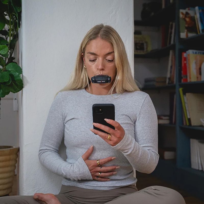 Trenażer oddechu Airofit Elite dark black/grey 3