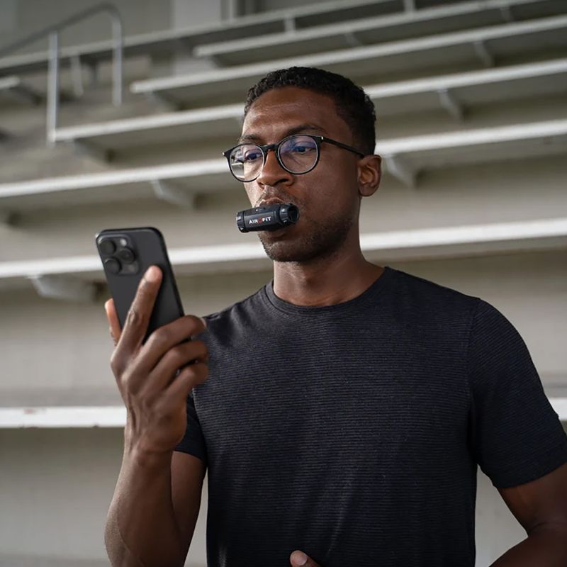 Trenażer oddechu Airofit Elite dark black/grey 4