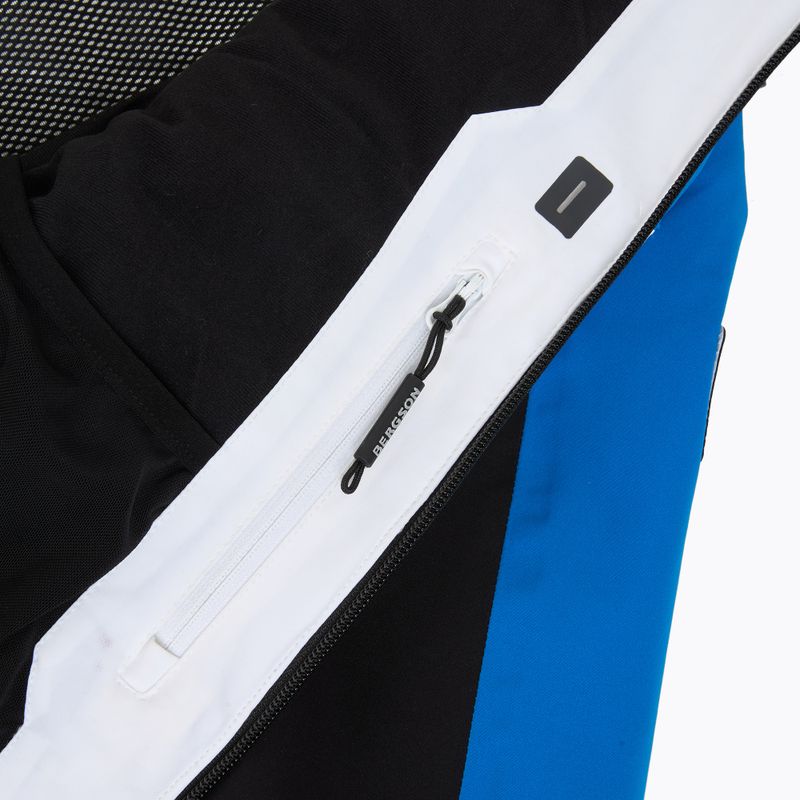 Kurtka narciarska męska BERGSON Velox Stx ibiza blue/white 8
