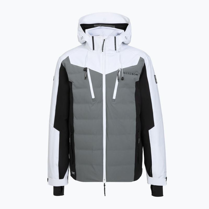 Kurtka narciarska męska BERGSON Velox Stx white/grey