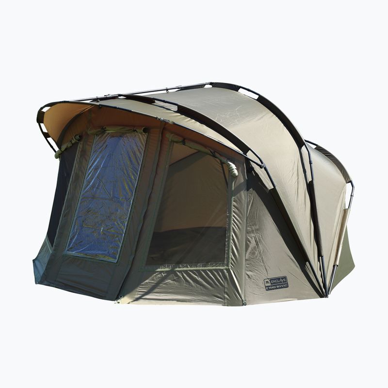 Namiot 2-osobowy Mikado Enclave 2 Man Bivvy zielony 3