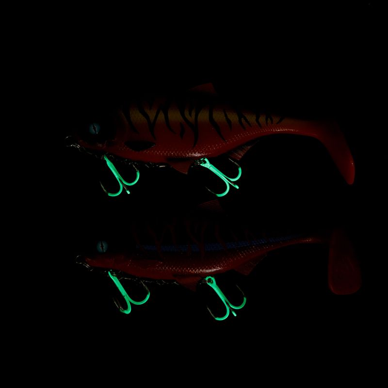 Dozbrojka do przynęt Mikado Jaws Double Evo Stinger Fluo 2