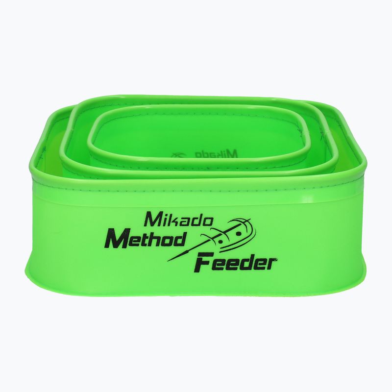 Pojemniki na zanętę Mikado Eva Method Feeder 007 3 szt. zielony