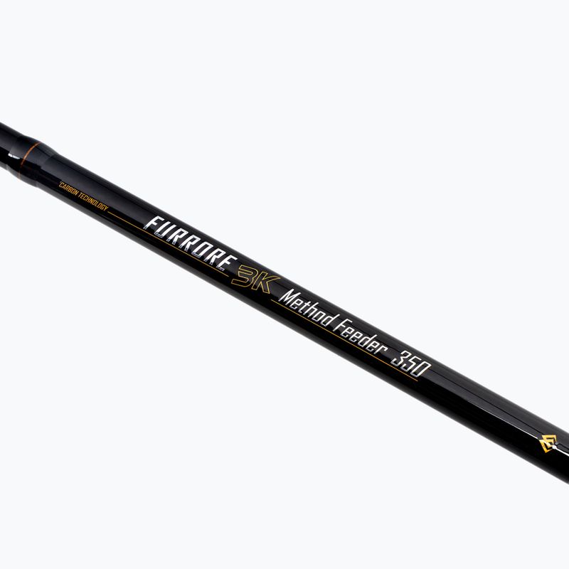Wędka feederowa Mikado Furrore 3K Method Feeder C.W. Up To 90G 3 sec czarna/cork 2