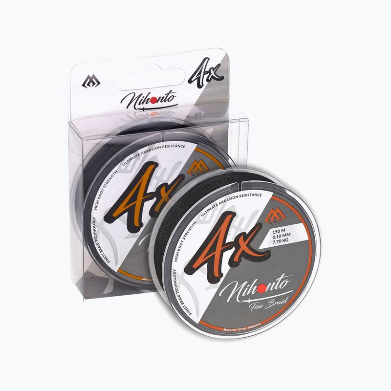 Plecionka spinningowa Mikado Nihonto Fine Braid 150 m czarna