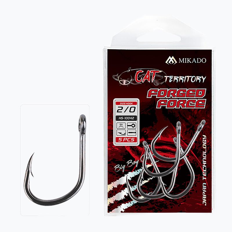Haczyk sumowy Mikado Cat Territory Forged Force 3 szt. czarny nikiel
