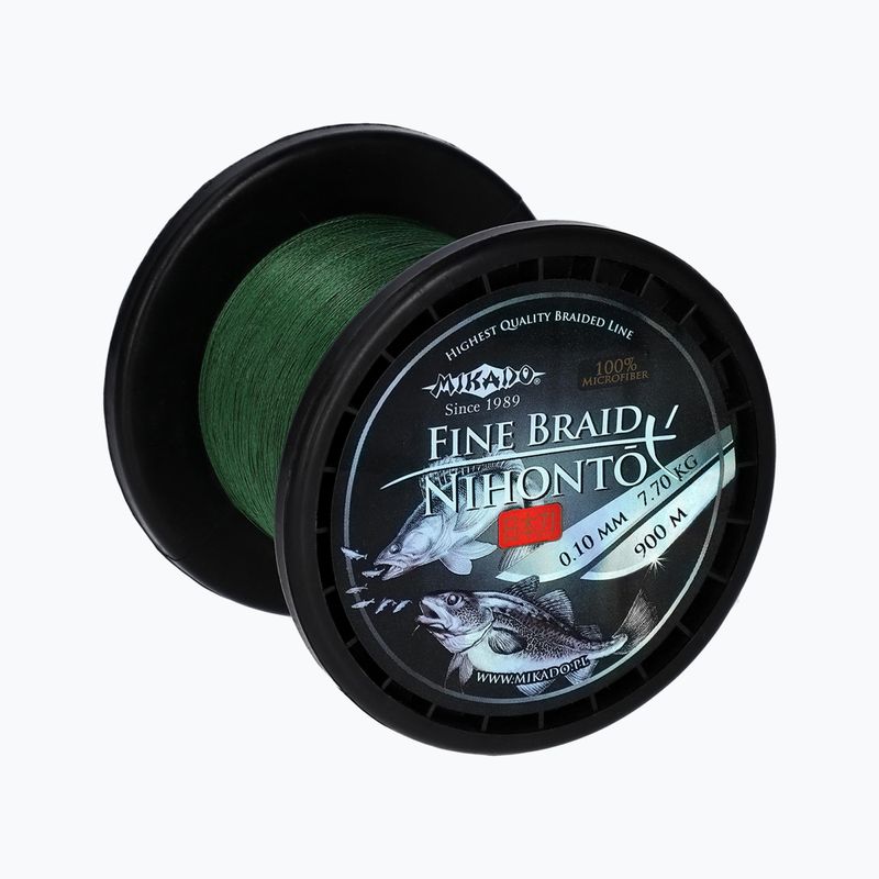 Plecionka spinningowa Mikado Nihonto Fine Braid 900 m zielona