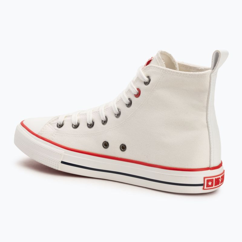 Trampki męskie BIG STAR JJ174066 biały/czerwony 3