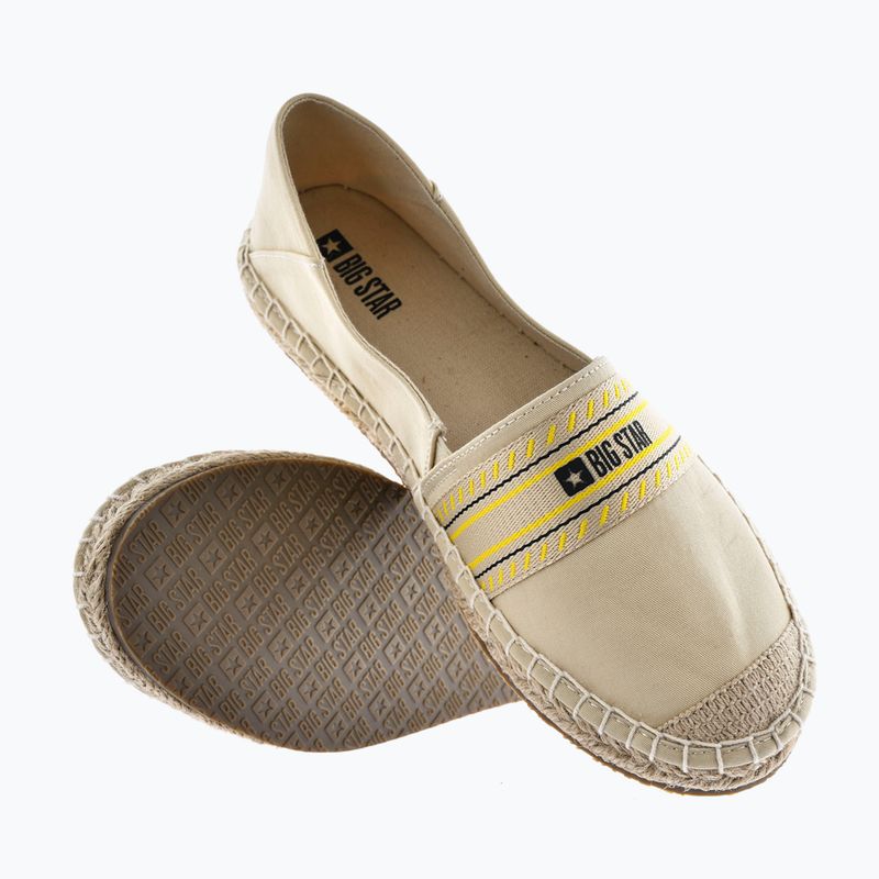 Espadryle damskie BIG STAR LL274895 beżowy 8