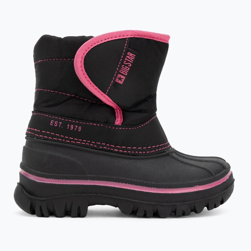 Śniegowce dziecięce BIG STAR OO374057 black/dark pink 2