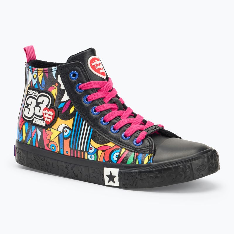 Trampki damskie oficjalne WOŚP BIG STAR RR274A653 czarny/multikolor