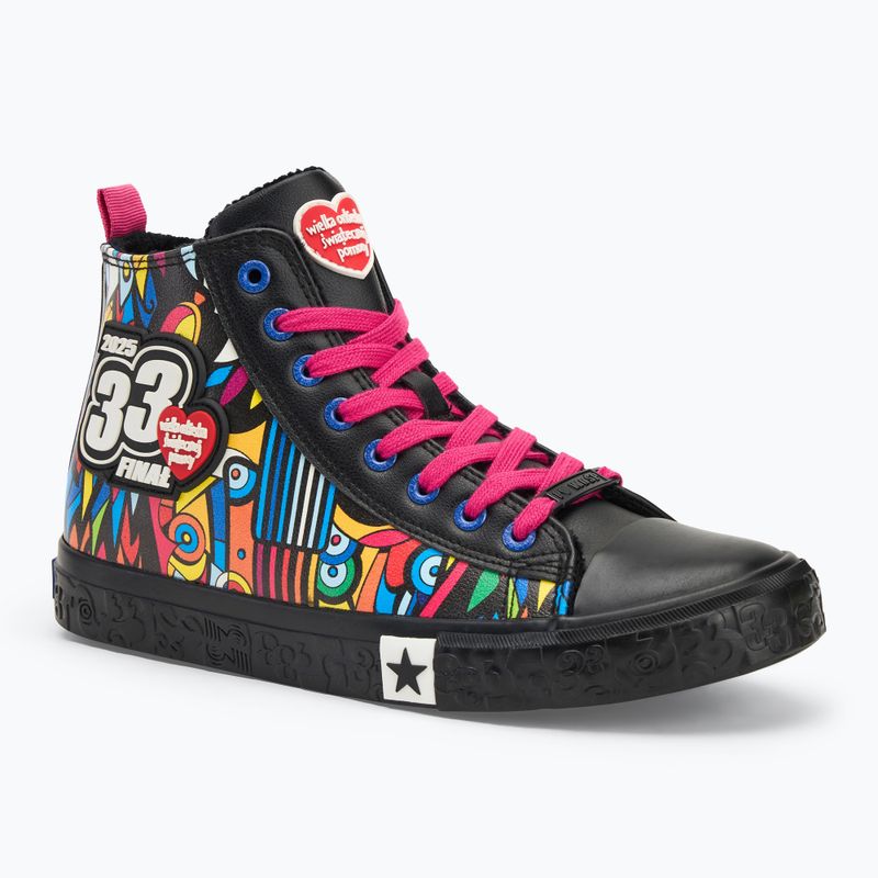 Trampki męskie oficjalne WOŚP BIG STAR RR174653 czarny/multikolor