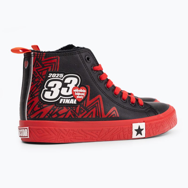 Trampki damskie oficjalne WOŚP BIG STAR RR274A652 czarny/czerwony 2