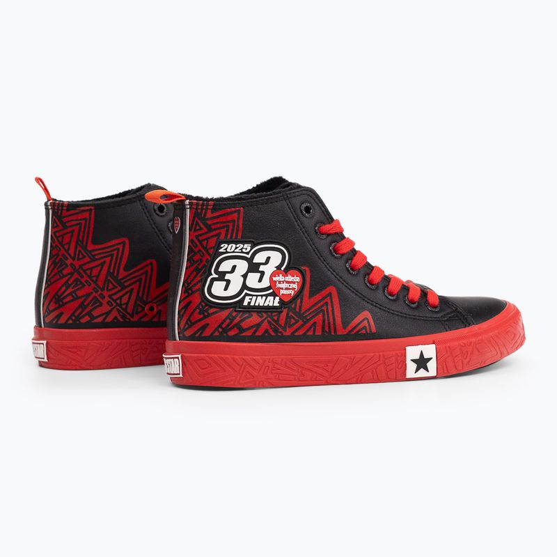 Trampki damskie oficjalne WOŚP BIG STAR RR274A652 czarny/czerwony 3
