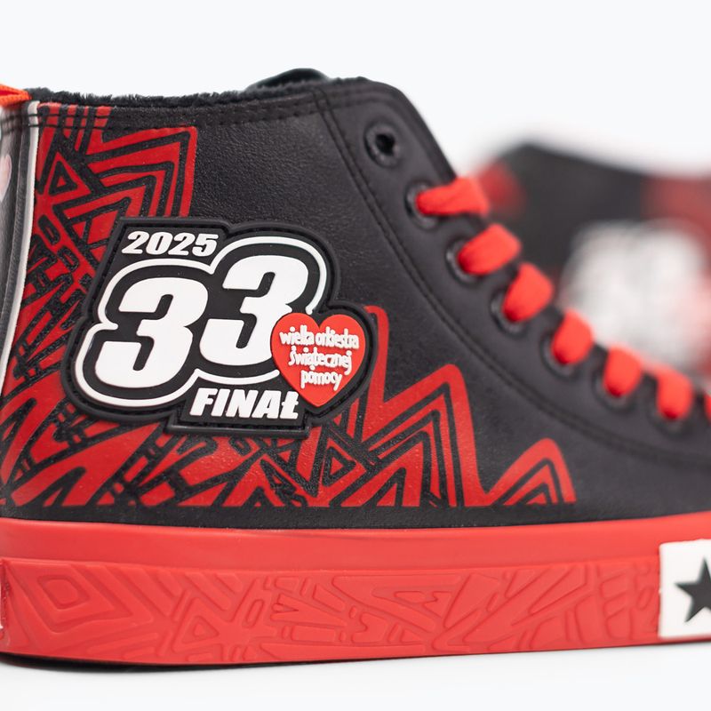 Trampki damskie oficjalne WOŚP BIG STAR RR274A652 czarny/czerwony 8
