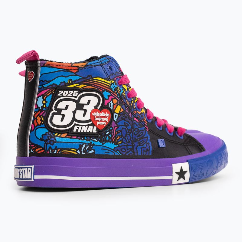 Trampki dziecięce oficjalne WOŚP BIG STAR RR374650 niebieski/fiolet 2