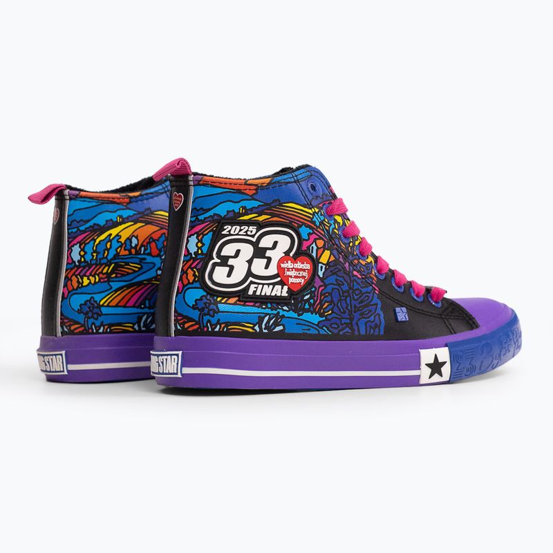 Trampki dziecięce oficjalne WOŚP BIG STAR RR374650 niebieski/fiolet 3