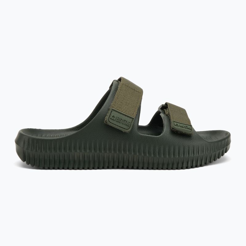 Klapki męskie Big Star RR174A027 zielony/oliwkowy 2