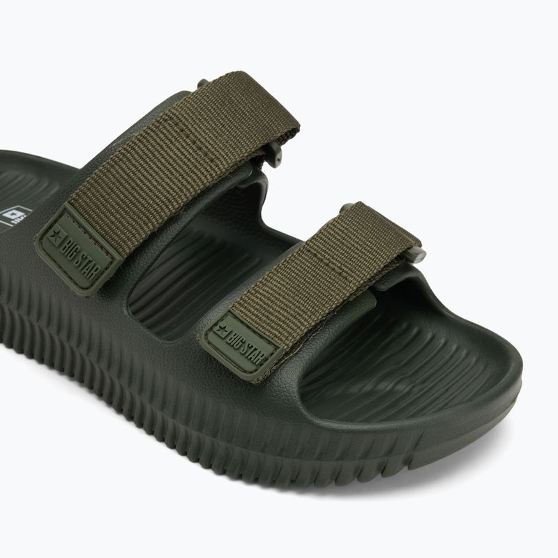 Klapki męskie Big Star RR174A027 zielony/oliwkowy 7