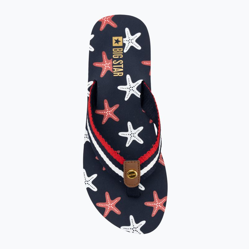 Japonki damskie BIG STAR RR274A127 granat/czerwony 5