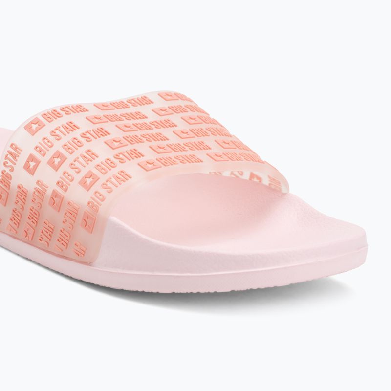 Klapki damskie Big Star RR274A502 różowy 7