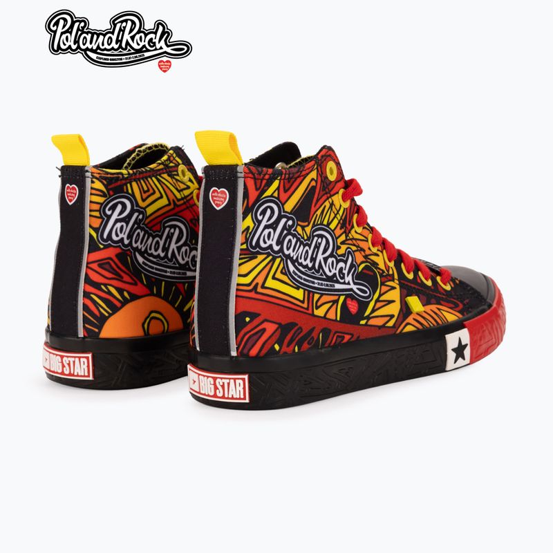 Trampki męskie BIG STAR SS174501 black/red/yellow 10