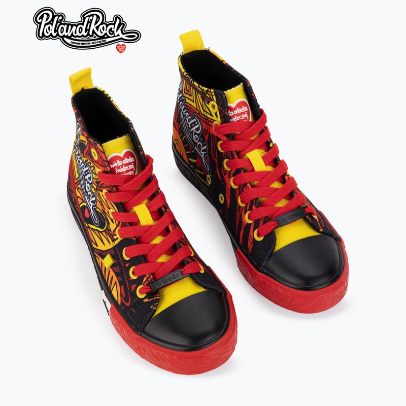 Trampki męskie BIG STAR SS174501 black/red/yellow 15
