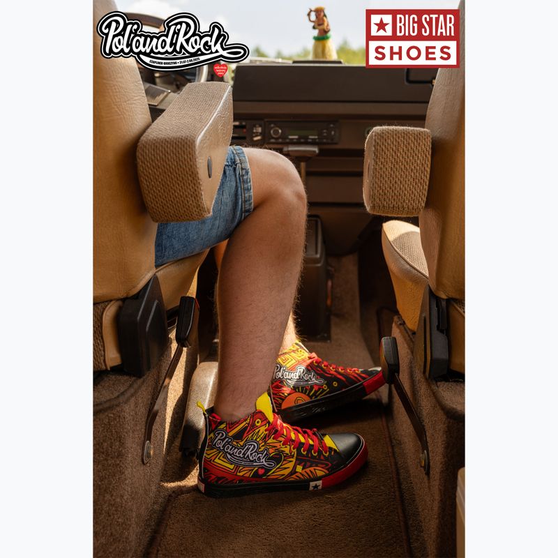 Trampki męskie BIG STAR SS174501 black/red/yellow 18