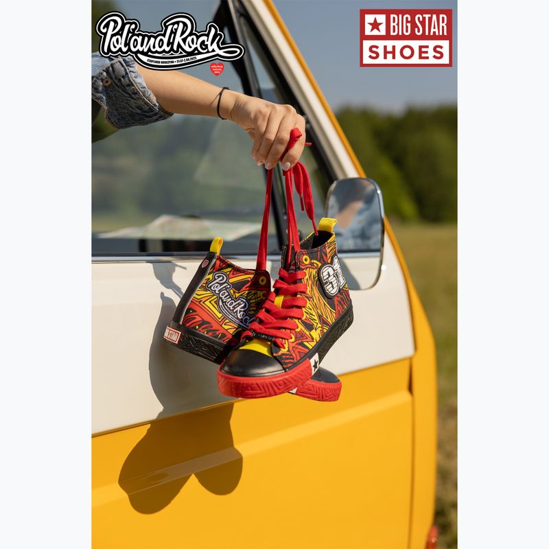 Trampki męskie BIG STAR SS174501 black/red/yellow 21