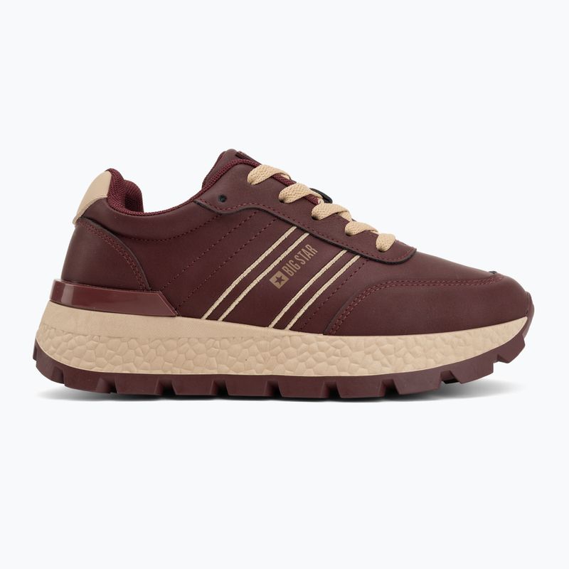 Buty damskie BIG STAR UU274041 burgundy 2