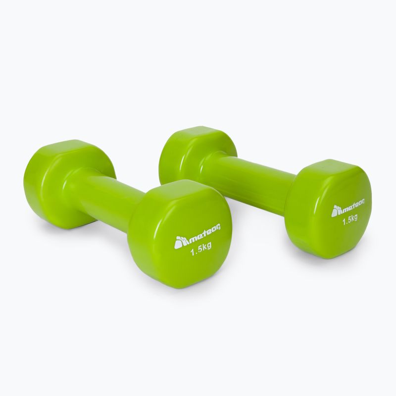 Hantle winylowe Meteor 30183 2 x 1.5 kg zielone