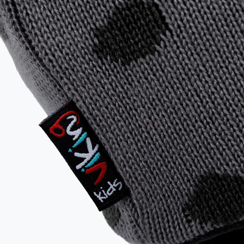 Czapka zimowa dziecięca Viking Rascal dark/grey 4