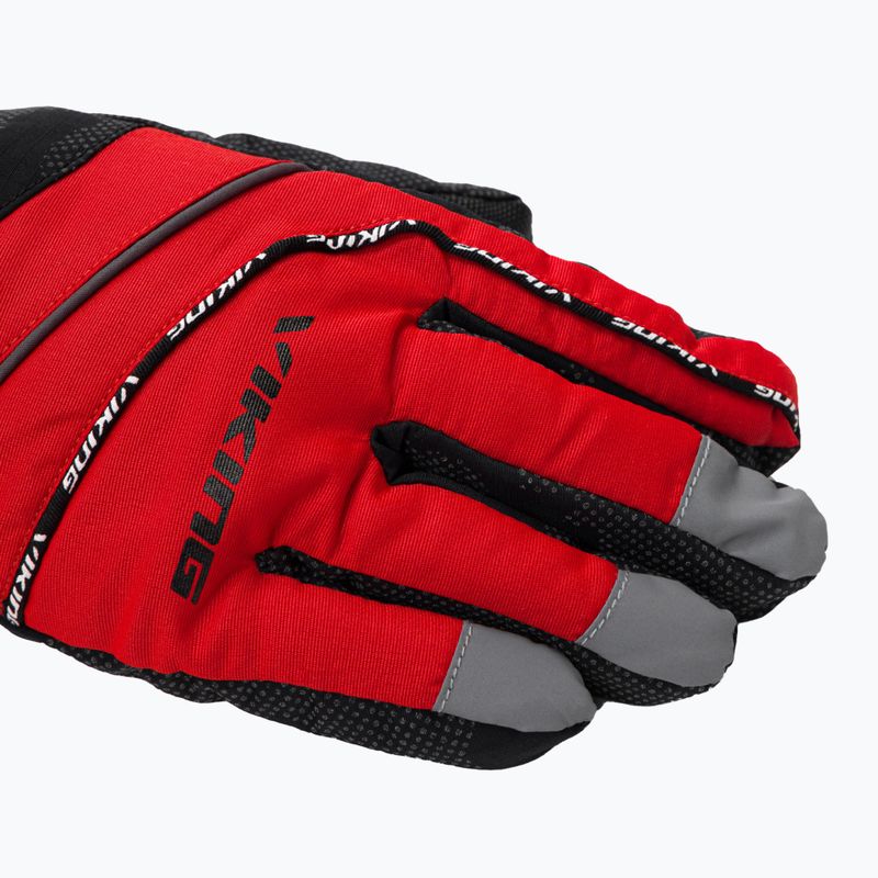 Rękawice narciarskie dziecięce Viking Mate red 4
