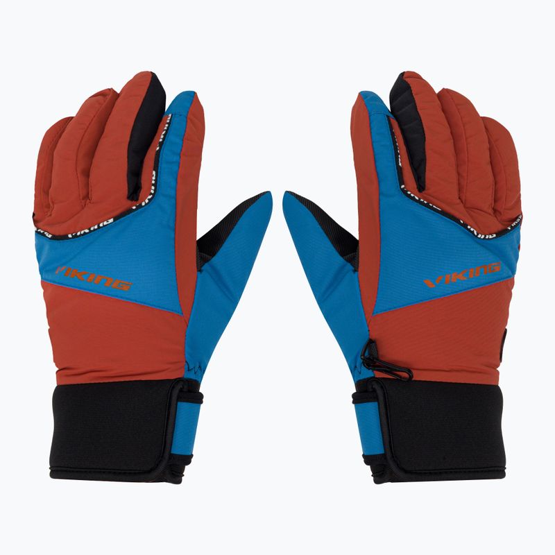 Rękawice narciarskie dziecięce Viking Fin orange 2