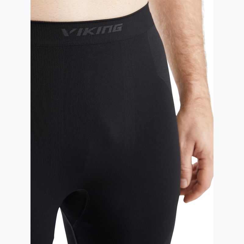 Spodnie termoaktywne męskie Viking Eiger 3/4 black 3
