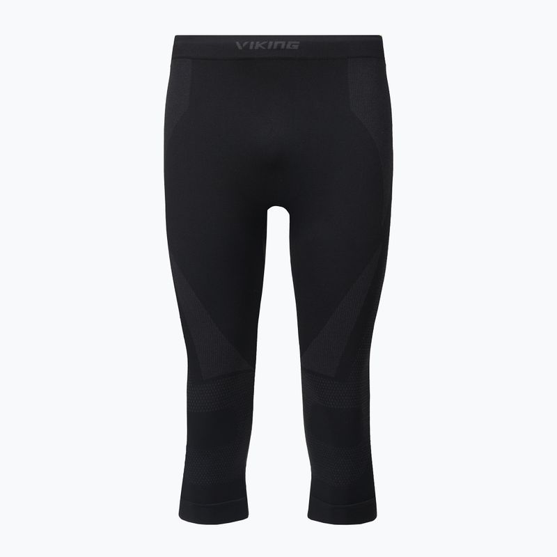 Spodnie termoaktywne męskie Viking Eiger 3/4 black 4