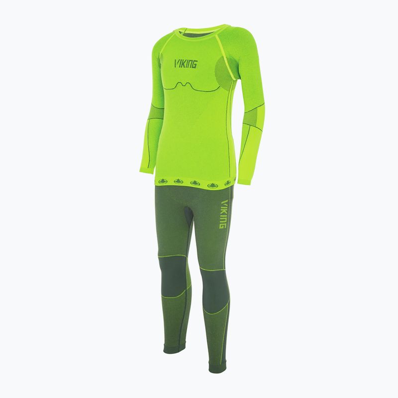 Komplet bielizny termoaktywnej dziecięcej Viking Riko grass green
