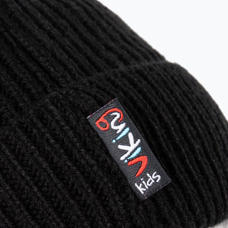 Czapka zimowa dziecięca Viking Semar black 3