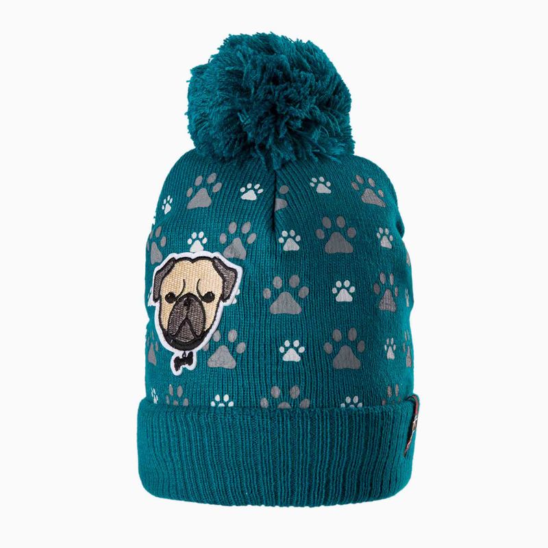 Czapka zimowa dziecięca Viking Napa grass green 2
