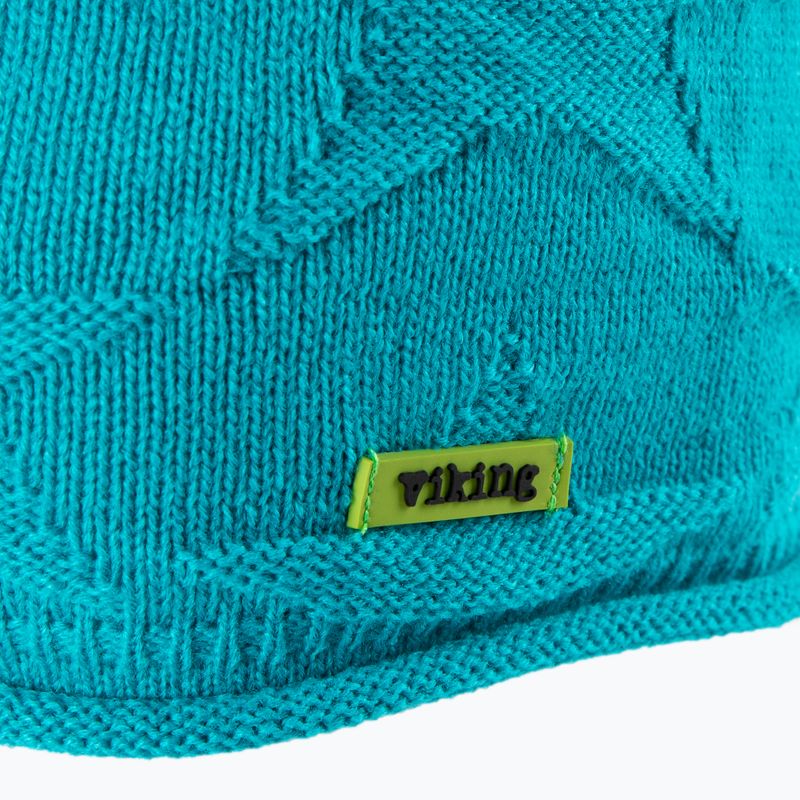 Czapka zimowa dziecięca Viking Latika grass green 3