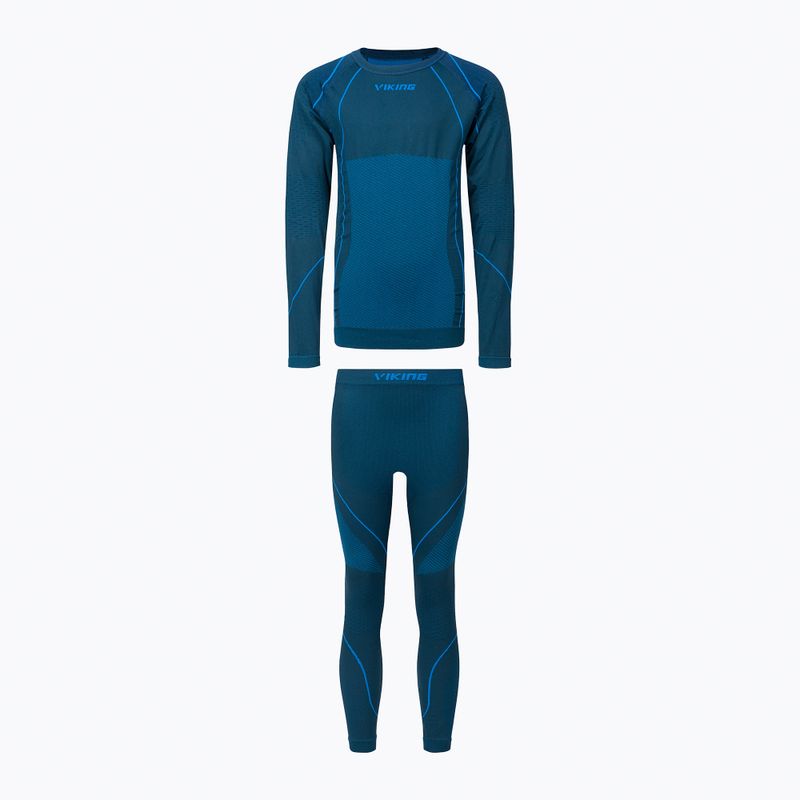 Komplet bielizny termoaktywnej dziecięcej Viking Skido Recycled navy blue