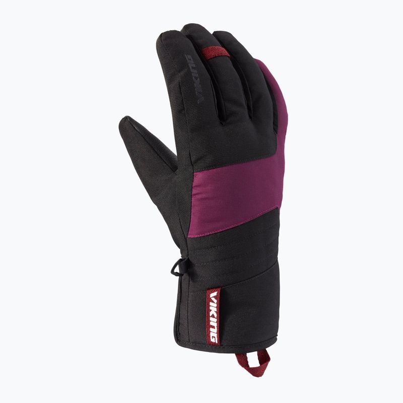 Rękawice narciarskie męskie Viking Espada black/fuchsia 6