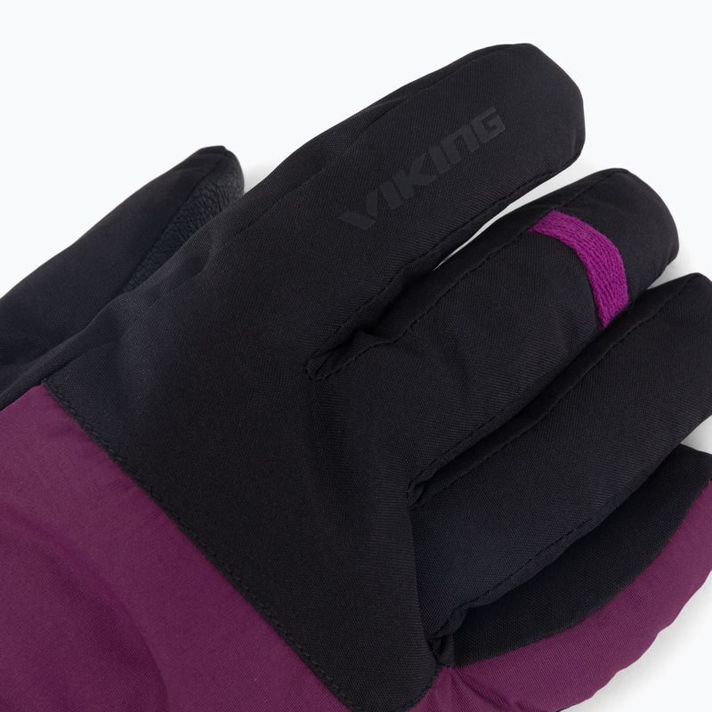 Rękawice narciarskie męskie Viking Espada black/fuchsia 4