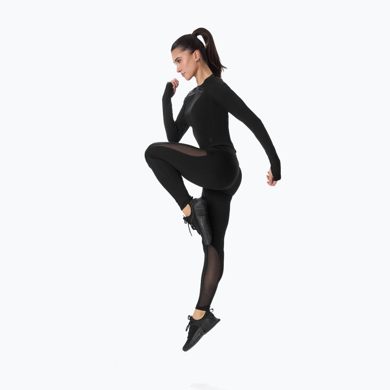 Legginsy treningowe damskie Cardio Bunny HCB-126-006 czarny 4
