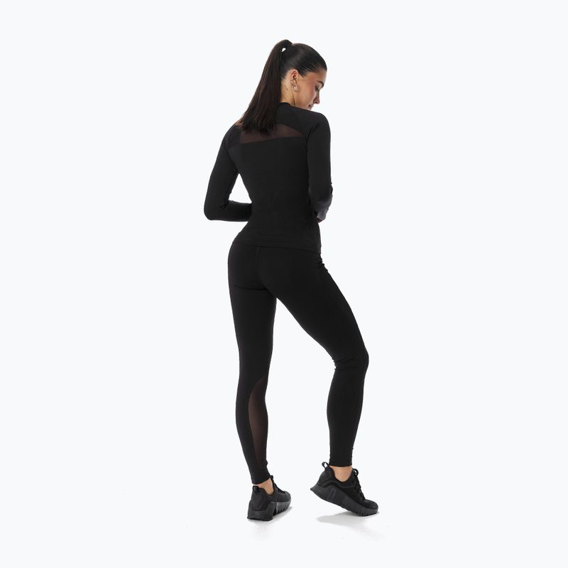 Longsleeve treningowy damski Cardio Bunny czarny 3