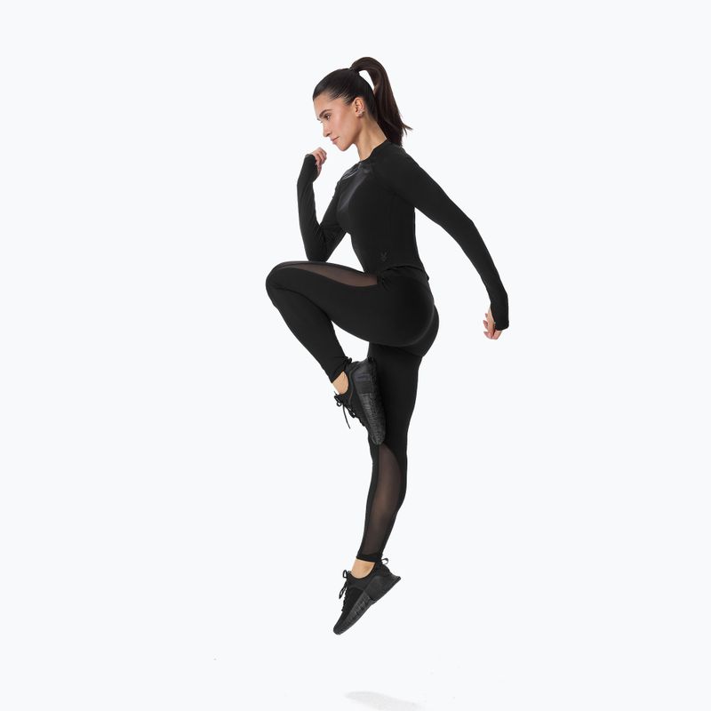 Longsleeve treningowy damski Cardio Bunny czarny 4